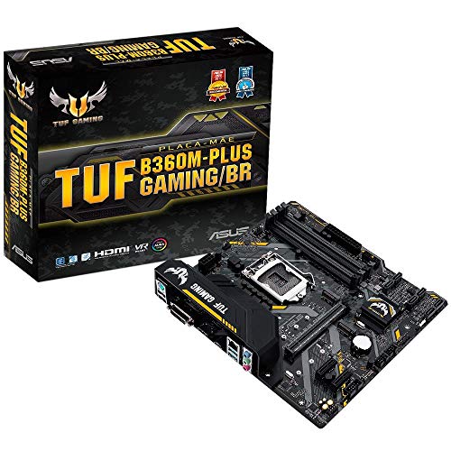 Placa-mãe Asus tuf B360m-plus Gaming/br, mATX, Ddr4, Optane