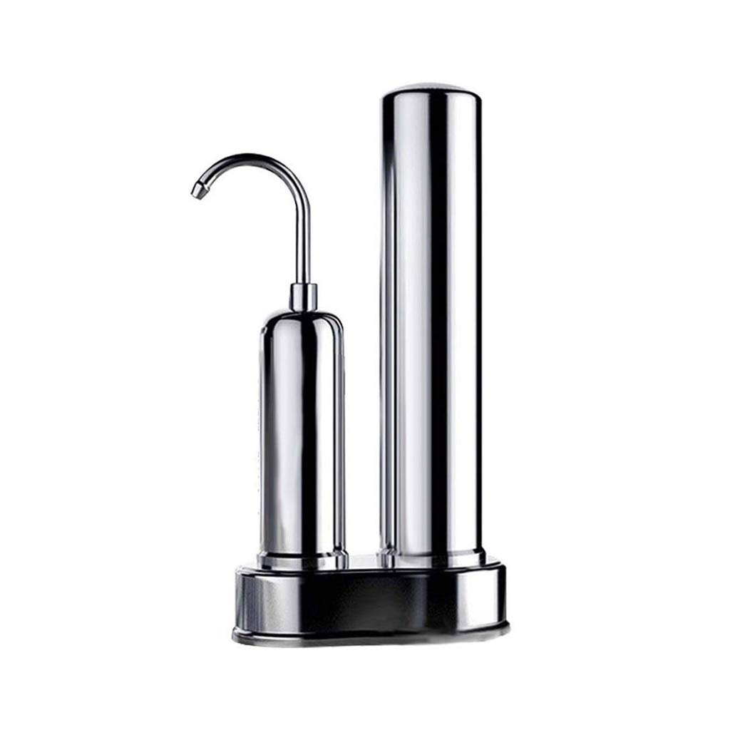 JSEIAJB Faucet Water Purifier, Household Kitchen Stainless Steel Benchtop Ultrafiltration Bucket to Remove Residual Chlorine and Sediment