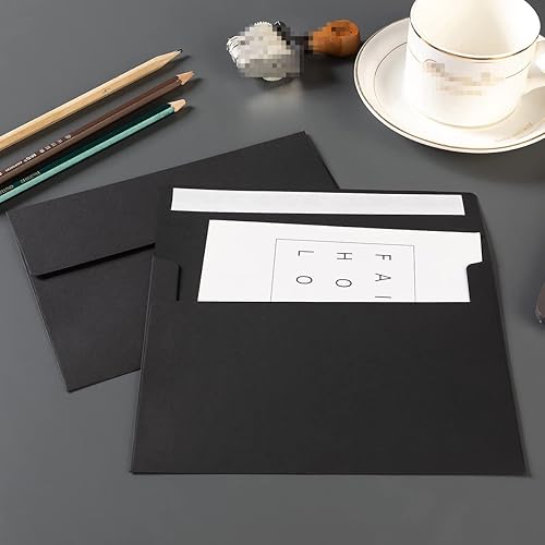 Miniatura 4 de Paquete de 50 sobres de invitación de colores A7 autosellados para bodas, invitaciones de fiesta, tarjetas de felicitación, anuncios, fotos, 10