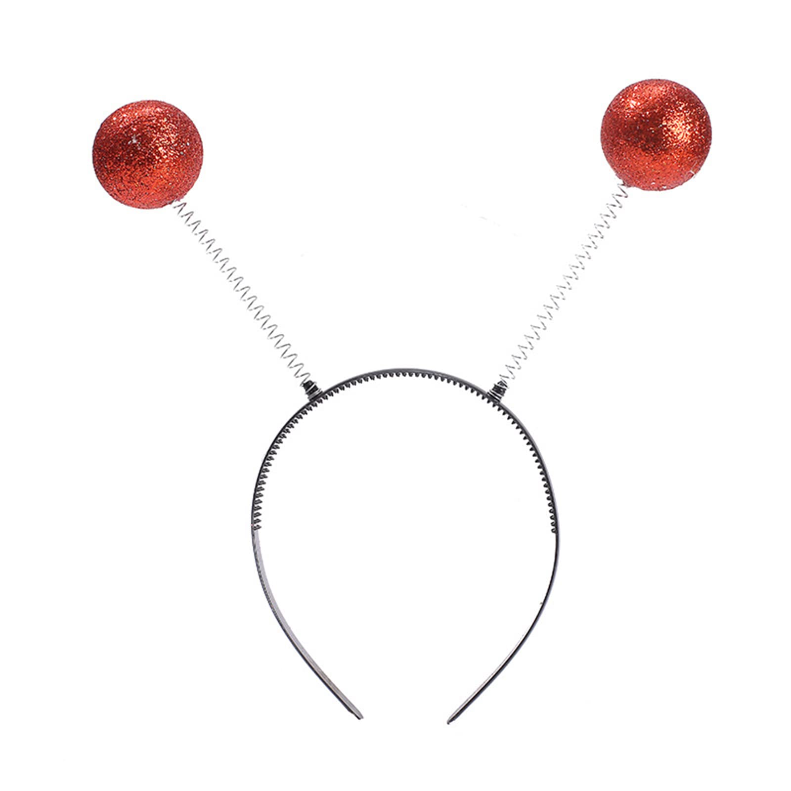 Yuzimei Men's Red Alien Hairband, Halloween Alien Headband Metallic Martianheadband Alien Headbopper Etheadband Antenna Headband Alien Antenna Headband