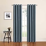 ECLIPSE Bryson Modern Blackout Thermal Grommet Window Curtain for Bedroom or Living Room (1 Panel),...