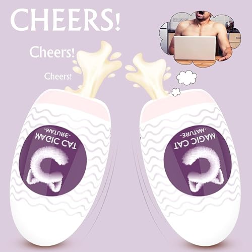 Miniatura 3 de Rosenine Taza masturbadora masculina de mano con envoltura más profunda, realista bolsillo con succión fuerte, juguete sexual masculino para