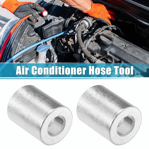 Uxcell A23090800UX0512 20Pcs Car Aluminum Cylindrical Air Conditioner Pipe Joint Fitting Sleeve 14Mm 24Mm Hole Dia thumb #1