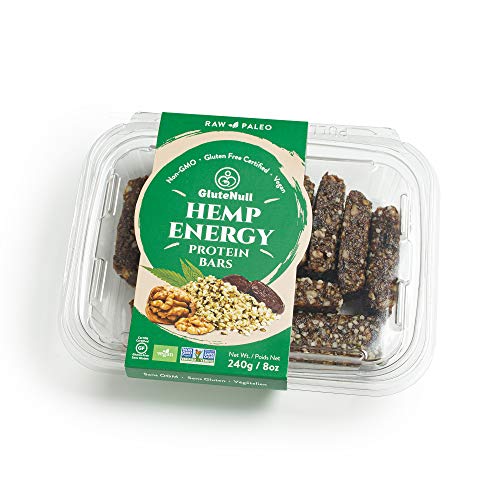 GluteNull Hemp Energy Bars - Raw, Organic, Gluten Free, Vegan Protein Bar