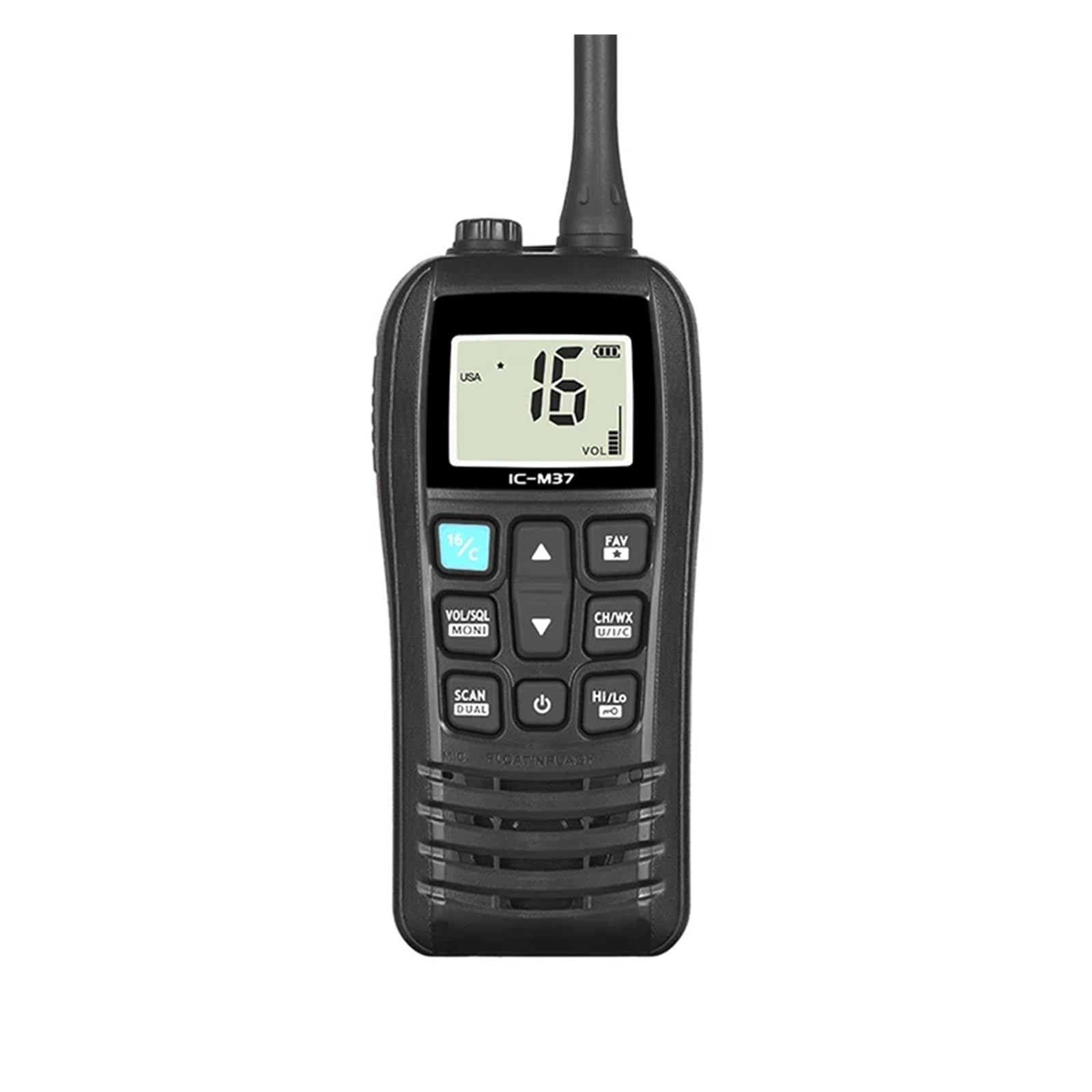 Morska krótkofalówka VHF IC-M37 Stacja mobilna walkie-talkie Wodoodporna pływająca krótkofalówka VHF IPX7 Do użytku przemysłowego i zewnętrznego