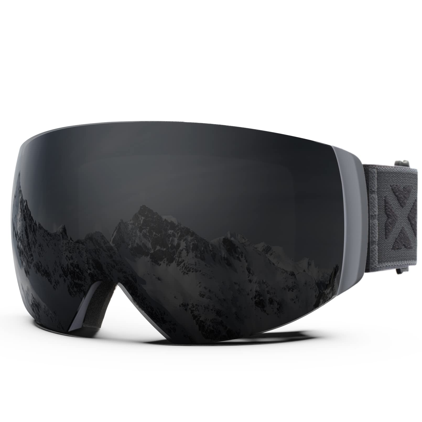 MAXJULI Ski Goggles Men Women,OTG Snow Goggles with Magnetic Interchangeable Anti-fog HD Lens UV Protection M6