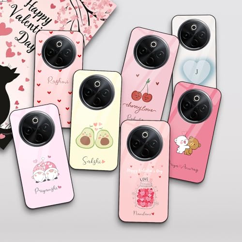 Image of COLORflow Back Cover Compatible with Vivo T4 5G / Y300 Pro 5G / iQOO Z10 5G | Vibe Valentine Love Customized | Shockproof TPU Bumper with Camera Protection Back Cover