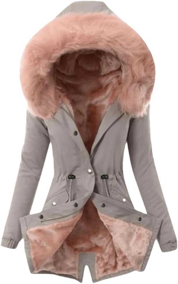 Women Thick Long Hooded Parka Coat Winter Coat Jacket Overcoat Coat Femme Warm Outwear