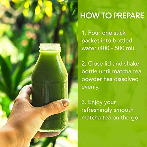Té Matcha 12 paquetes individuales en polvo orgánico miniatura 3