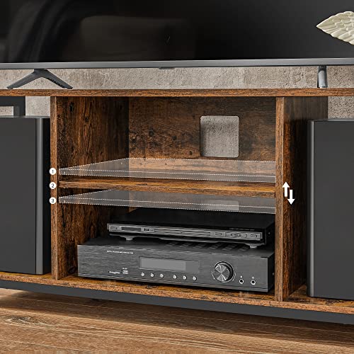 VASAGLE TV Cabinet, TV Console Unit with Open Storage, TV Stand with Shelving, for Living Room, Entertainment Room - Image 6