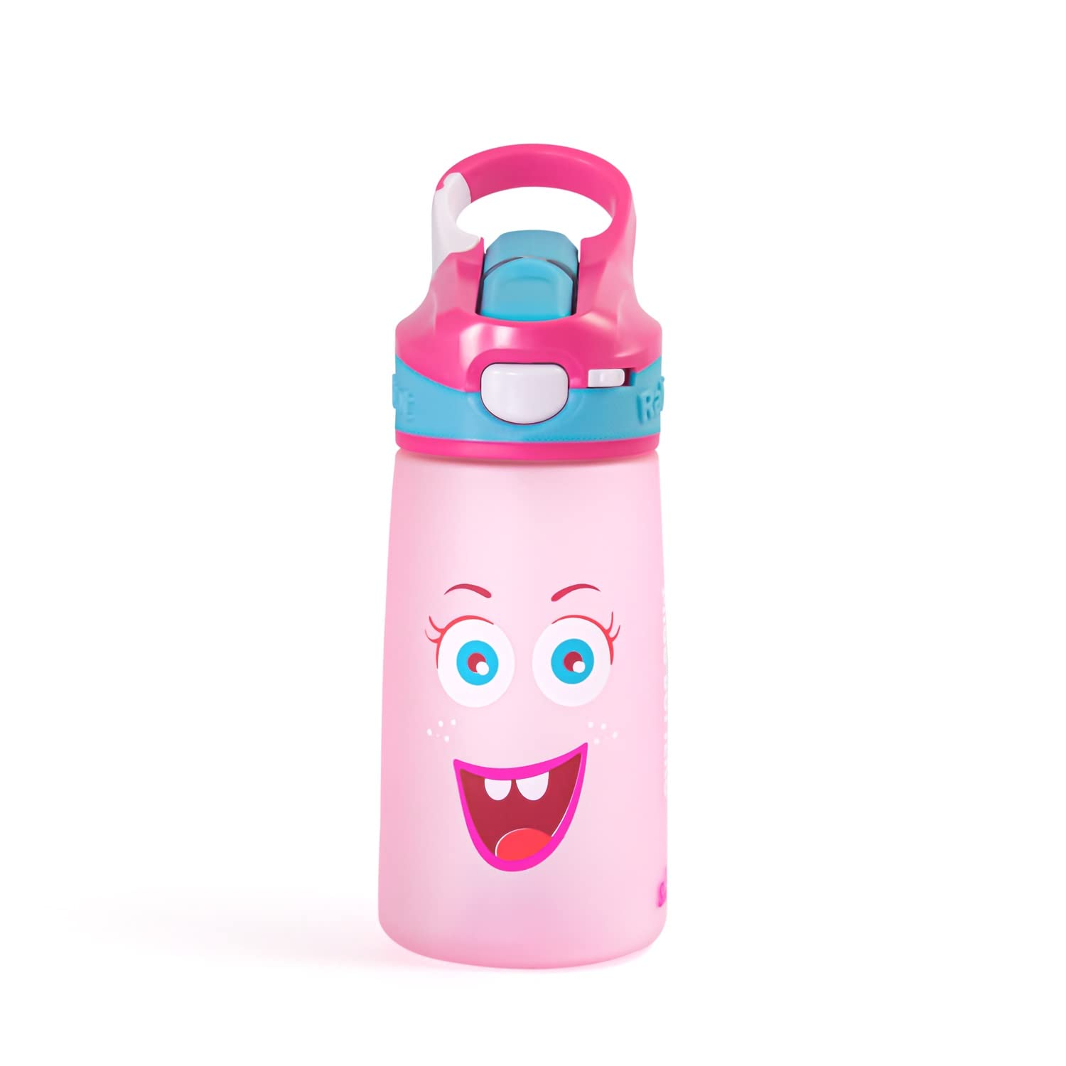 SNAP LOCK Tritan Water Bottle -2 Years Brand Warranty Miss Butters 410ml | Kids Water Bottle for School | BPA-Free | Spill-Proof & Durable Bottle for Kids | Lightweight Sipper for Boys & Girls