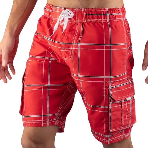 Image of Kanu Surf Men's Flex Plaid Swimtrunk