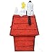 ProductWorks Peanuts Pre-Lit Snoopy and Woodstock Doghouse Indoor/Outdoor Christmas Yard Ornament, Holiday Display with 80 Lights, 32 Inches