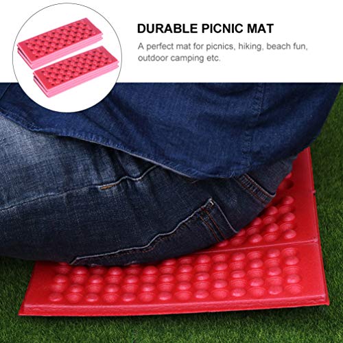 BESPORTBLE, 2 peças, tapete de acampamento leve, portátil, dobrável, espuma para sentar, impermeável