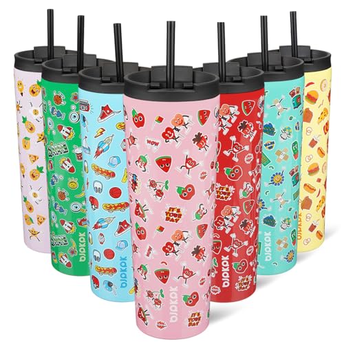 Image of BJPKPK 30 oz Coffee Tumbler with Straw, Insulated Stainless Steel Cup