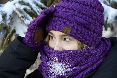 Funky Junque Cozy 3-Piece Winter Set - Matching Hat, Scarf & Gloves for Women2