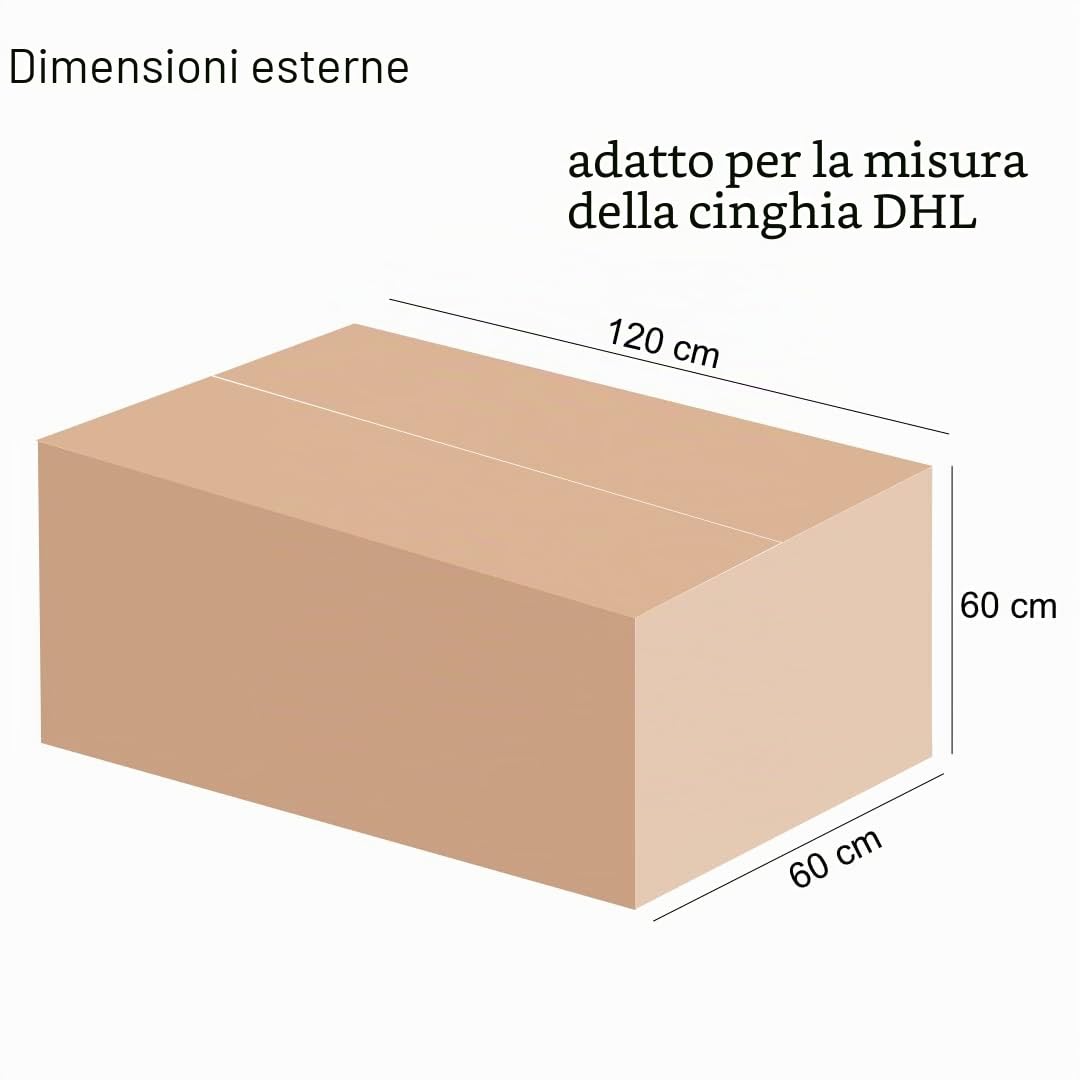 karton-billiger | DHL cartone da spedizione, 120 x 60 x 60 cm, 2 ondulati, 1200 x 600 x 600 mm, 1 pezzo