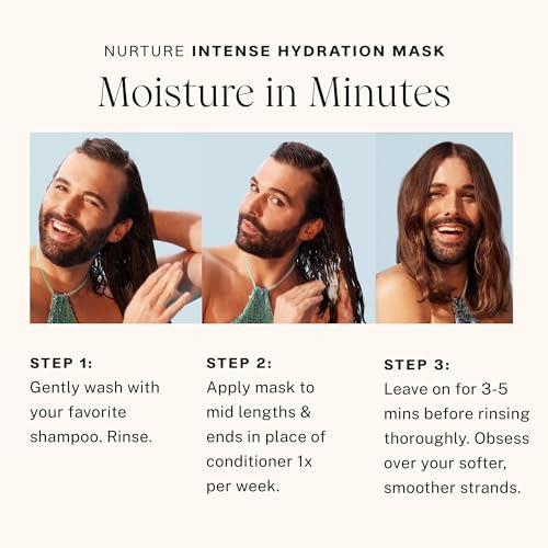 JVN Nurture Intense Hydration Mask | New & Improved | Hydrating Treatment For Smooth, Silky, Nourished Hair (8 Fl Oz) - Thumbnail 6