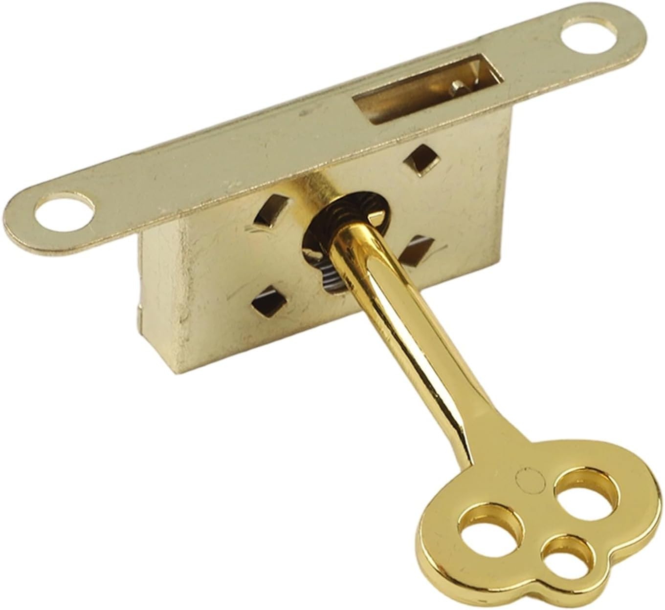 Cherish Your Treasures With Elegant Lock Set,Featuring 3 Antique Style Cabinets (Gold)