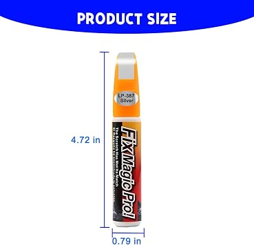 Touch Up Paint for Car, Two-in-One Vehicle Fill Paint Pen, 0.4 oz Quick and Easy Auto Minor Scratch Remover, Effective Car Repairng Gloss Accessories, Universal for SUV, Truck, RV(Silver)