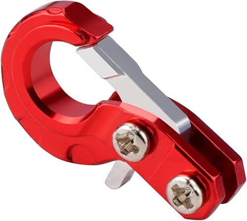 Miniatura 4 de DJX - Gancho para remolque 110 Axial SCX10 90046 Tamiya CC01 RC4WD D90 D110 TF2 Traxxas TRX4 RC Crawler Accessories (rojo)