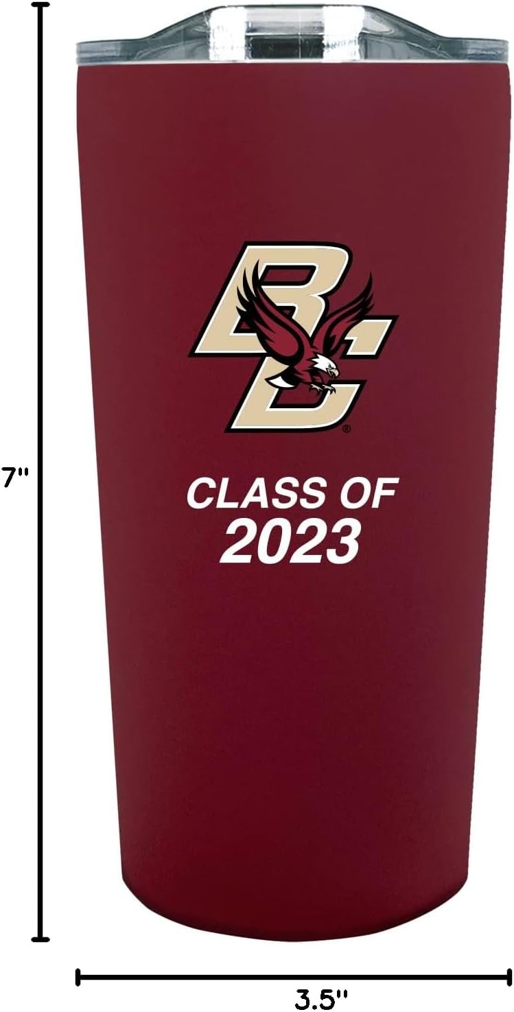 The Fanatic Group Boston College Class of 2023 Double Walled Soft Touch Tumbler - Burgundy