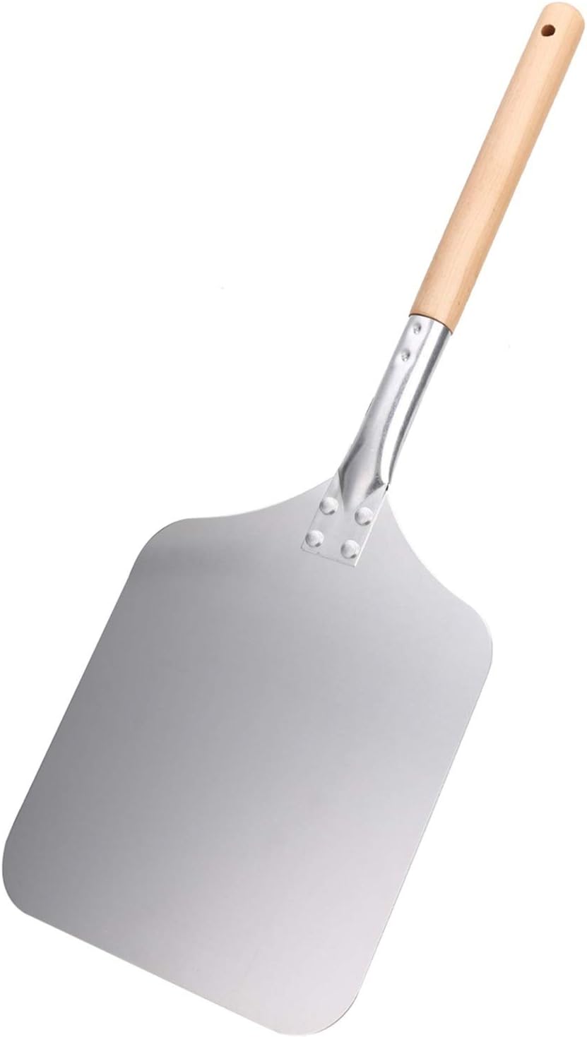 Pizza Peel,Pizza Paddle 58Cm Aluminum Pizza Peel Shovel with Wooden Handle Cake Shovel Baking Tools Cheese Peels Lifter for Kitchen Tool