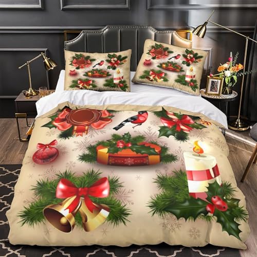 Housse de couette 3D super douce et résistante pour parure de lit double