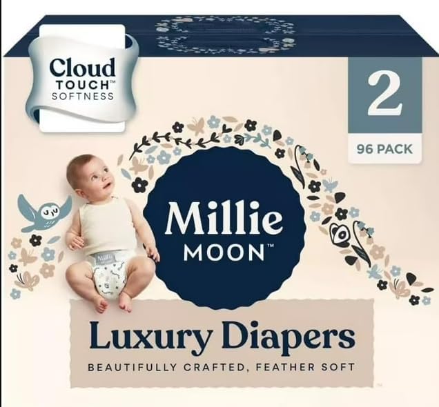 Generic Millie Moon Luxury Diapers - Size 2-96ct