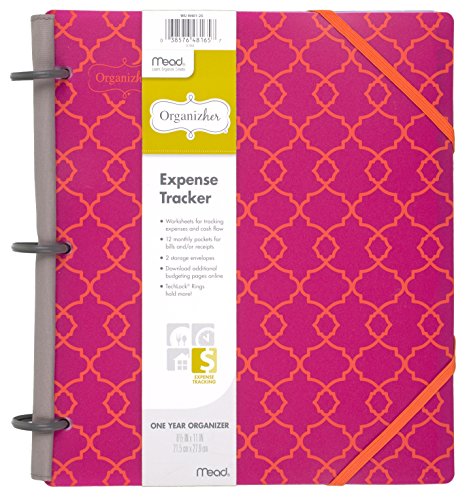 Mead Organizher Expense Tracker, Budget Planner, Bill Organizer, 8-1/2