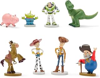 DISNEY STORE Official Toy Story Figure Set - 8 Fully Sculpted Disney Fig...