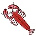 Beistle 55634 Tissue Lobster, Red/Black/White