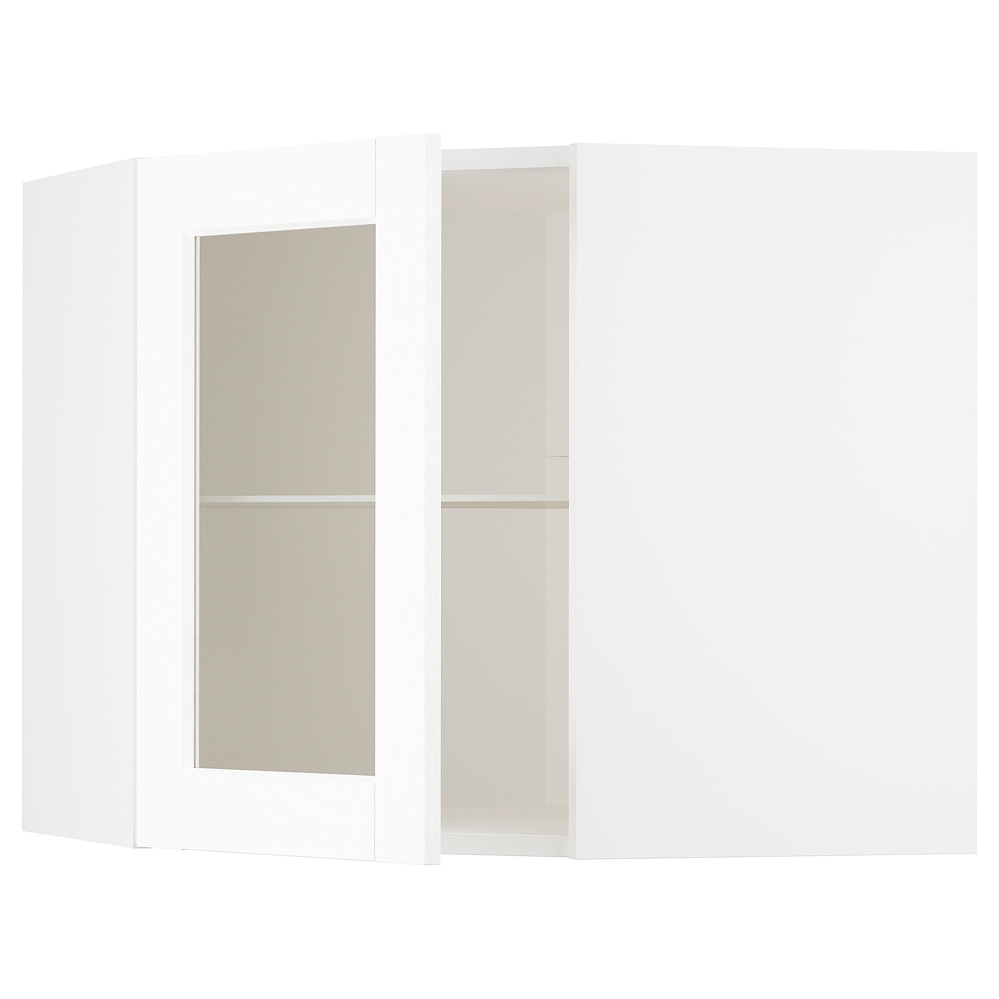 METOD cabine murale d'angle pour illuminer votre cuisine familiale Enköping
