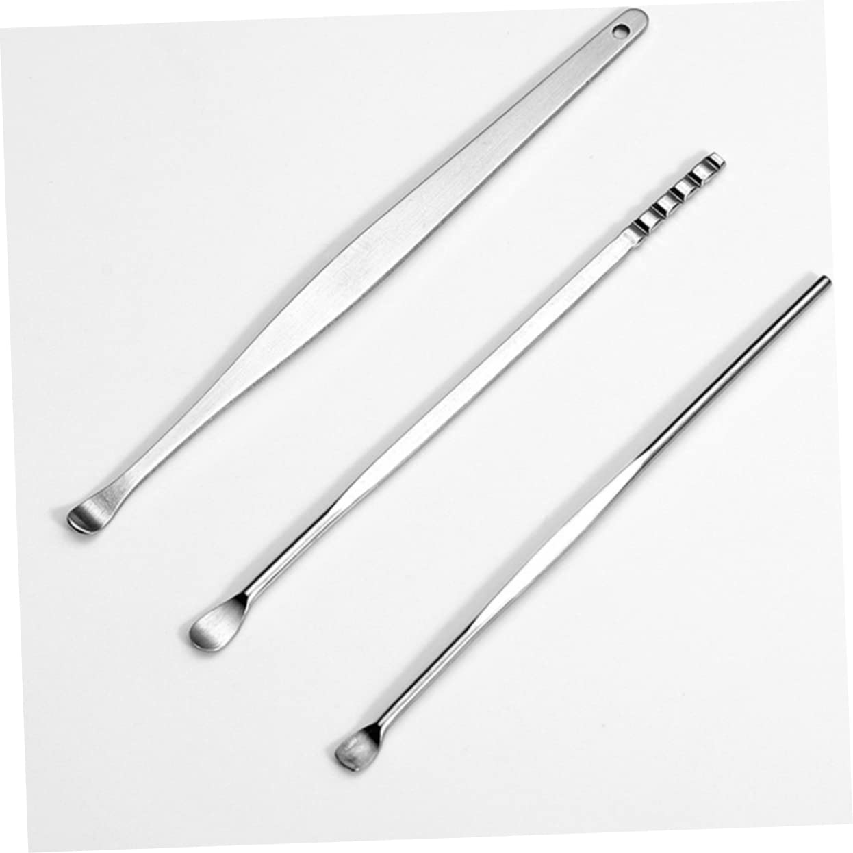 Gogogmee Stainless Steel Ear Wax Spoon Kit 2 Pieces Ear Cleaning Tools for Boys and Girls Adults to Use Box