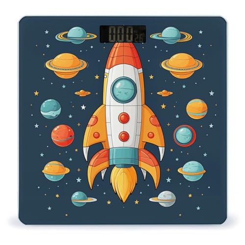 Báscula Digital de Baño con Diseño Nave Espacial miniatura 1