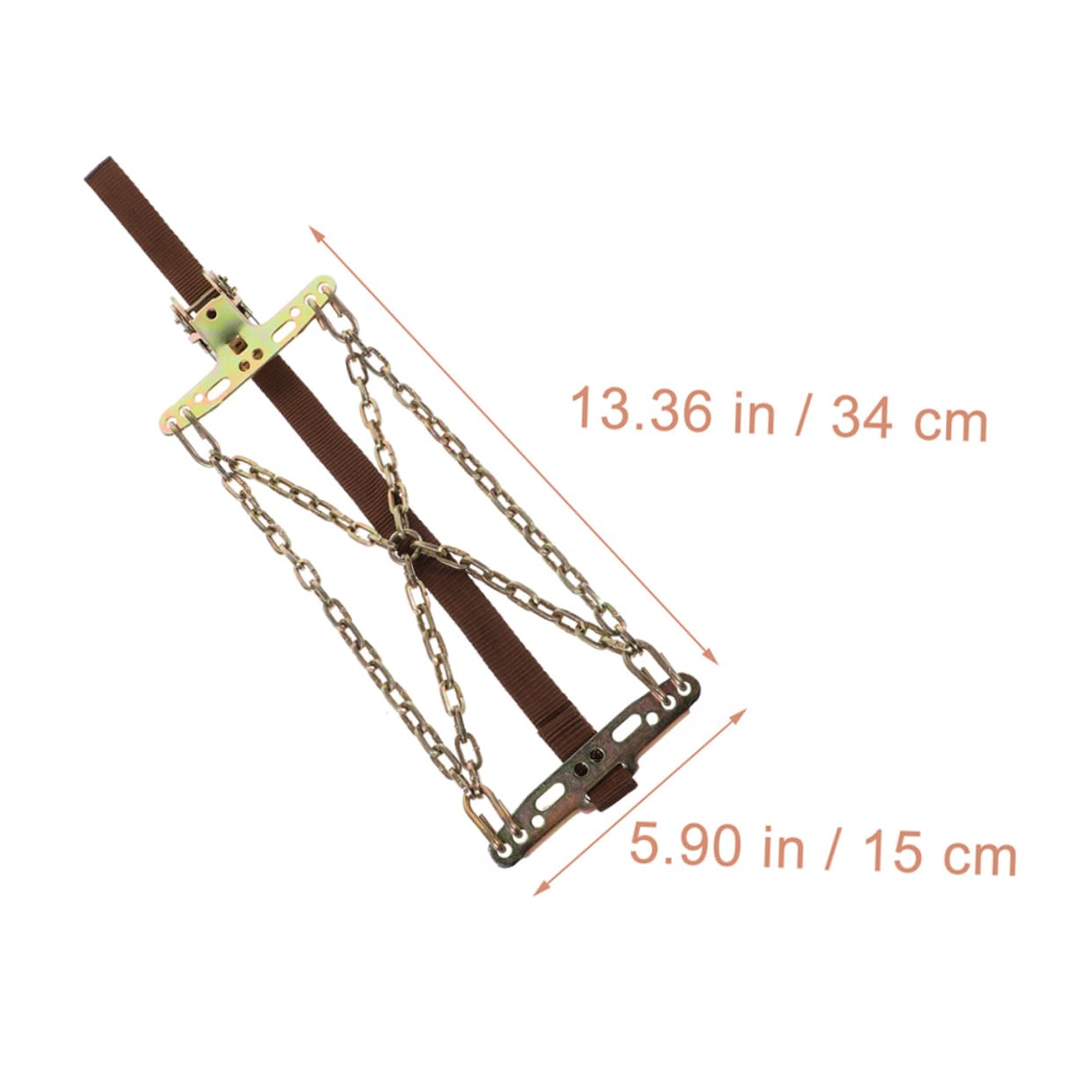 Cabilock 2pcs Tire Chains for Auto Snow Protection Anti-skid Car Tires Snow Chains Easy Install for Winter