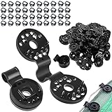 190 Piezas Clips de Plástico para Tela De Sombra,Sujeción Clip Especiales con Ojal,Clips de Tela para Malla de Sombra,Clip de Tela de Sombra,Clip de Fijación para Redes,Pinzas para Lona