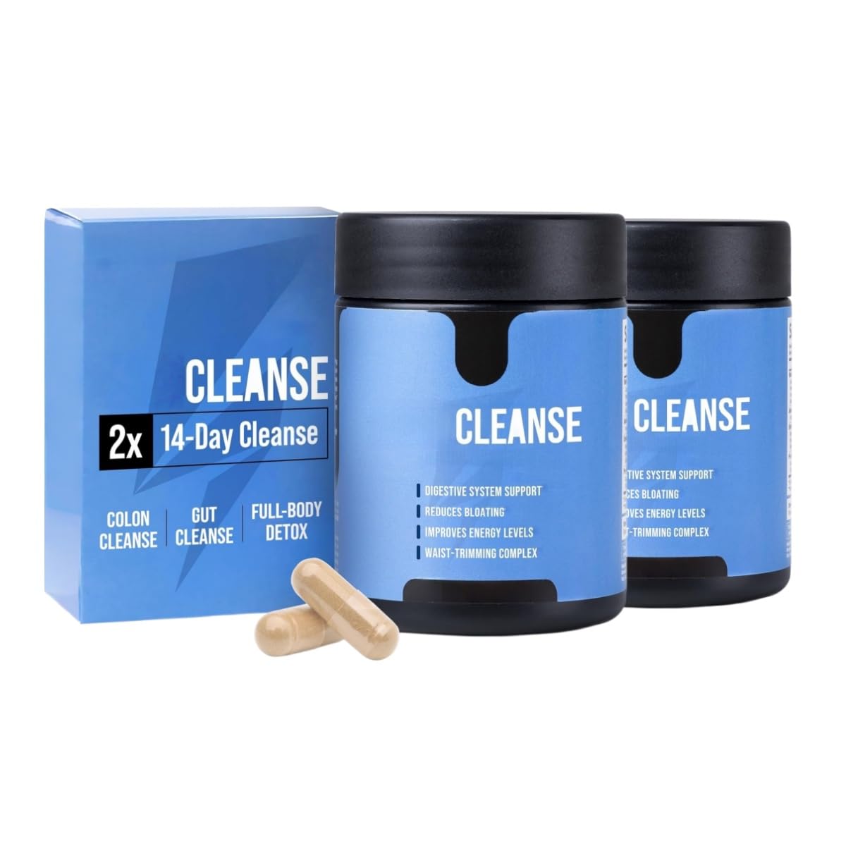 Apoya la salud digestiva, suaviza las heces, reduce la hinchazón y alivia el estreñimiento ocasional.,2pcs