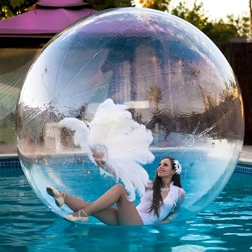 Bola inflable transparente para caminar, globo gigante divertido para playa, piscina y entretenimiento en el parque de atracciones