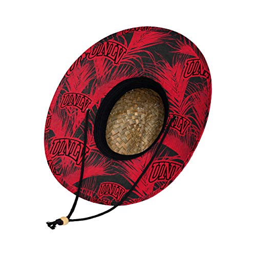 Image of FOCO Men's NCAA College Team Logo Floral Straw Sun Hat