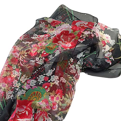 Image of Acotavie Scarfs for Women Lightweight Fashion Scarves Print Floral Pattern Scarf Shawl Wraps