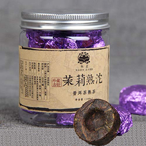 100g Yunnan Puerh té enlatado jazmín Puer pequeño Tuocha Pu Er té maduro saludable