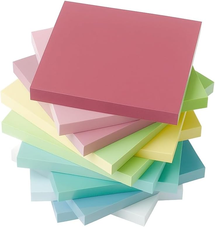 Transparent Sticky Notes, 3”x3”,Sticky Notes are Perfect for Planning, Studying, journaling, or organizing