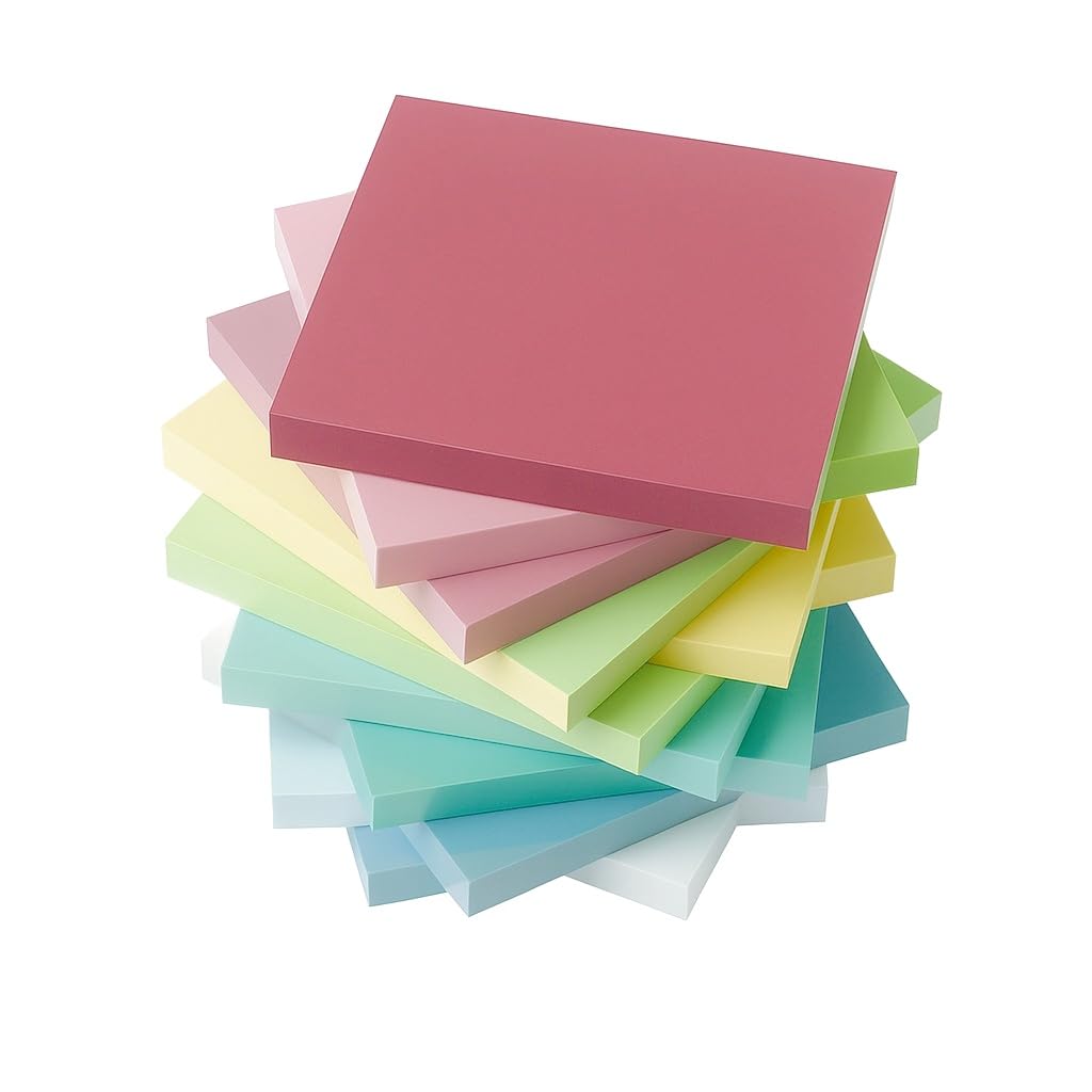 Transparent Sticky Notes, 3”x3”,Sticky Notes are Perfect for Planning, Studying, journaling, or organizing