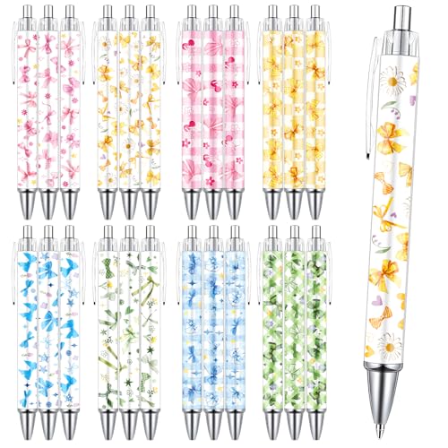 Wxiben Paris Ballpoint Pens Set - 24PCS City Travel Souvenirs Gifts French Paris Pen Eiffel Tower Smooth Writing Ballpoint Bulk for Women Girls Teacher Traveler Office School Supplies Party Gift