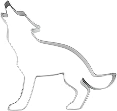 BekkiB - Ausstechform "Wolf heulend" - ca. 8 cm, Ausstecher aus Edelstahl, spülmaschinengeeignet - 880730