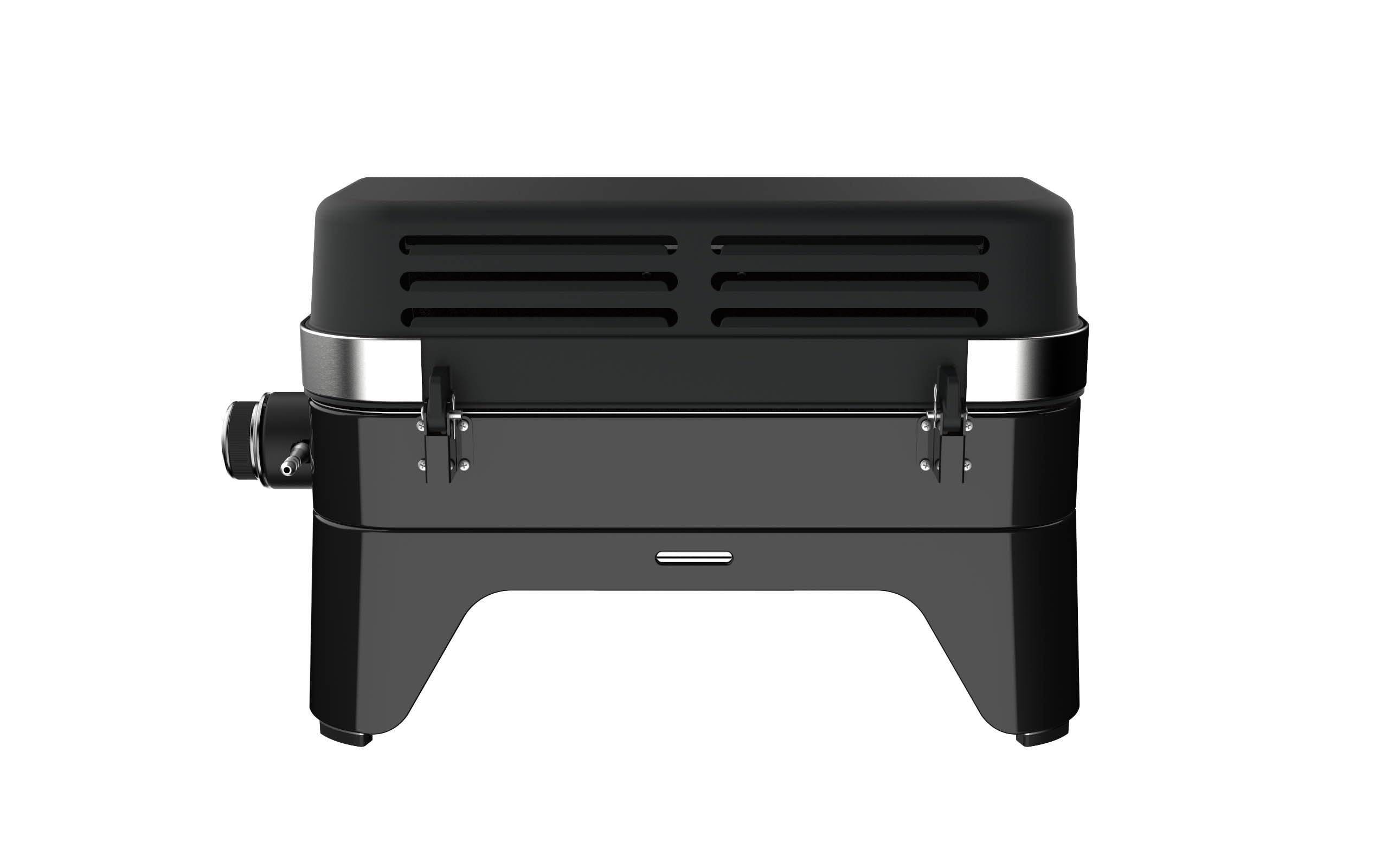 CAMPINGAZ Attitude2go Barbecue à gaz avec couvercle portable pour balcon, barbecue de camping avec thermomètre et grill en fonte, fonctionne avec des bouteilles de gaz standard