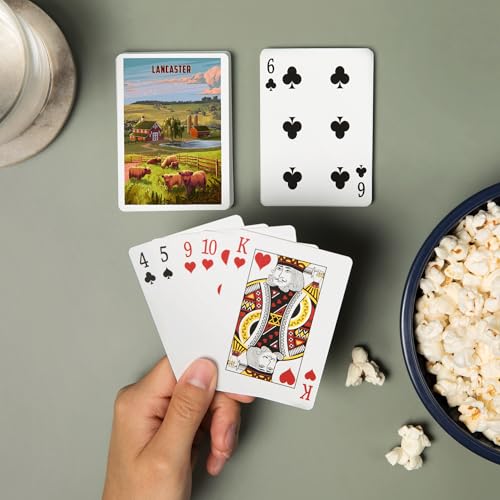 52 Cartas de Poker Lancashire Highland Cow miniatura 2