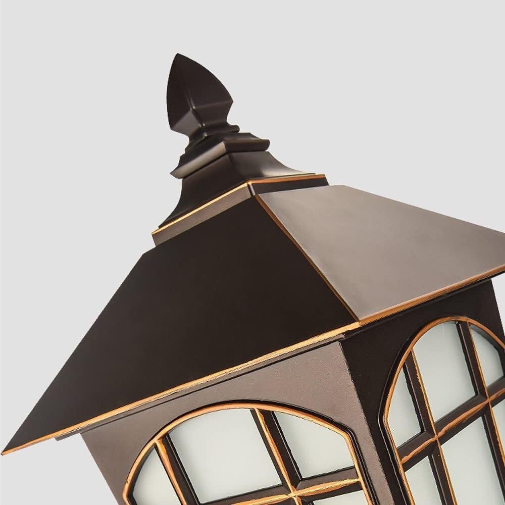 伝統的な屋外壁取り付け用燭台、防水外装ランタン、フロストガラス付き、アンティークファームハウスポーチ、夕暮れから夜明けまで点灯、玄関