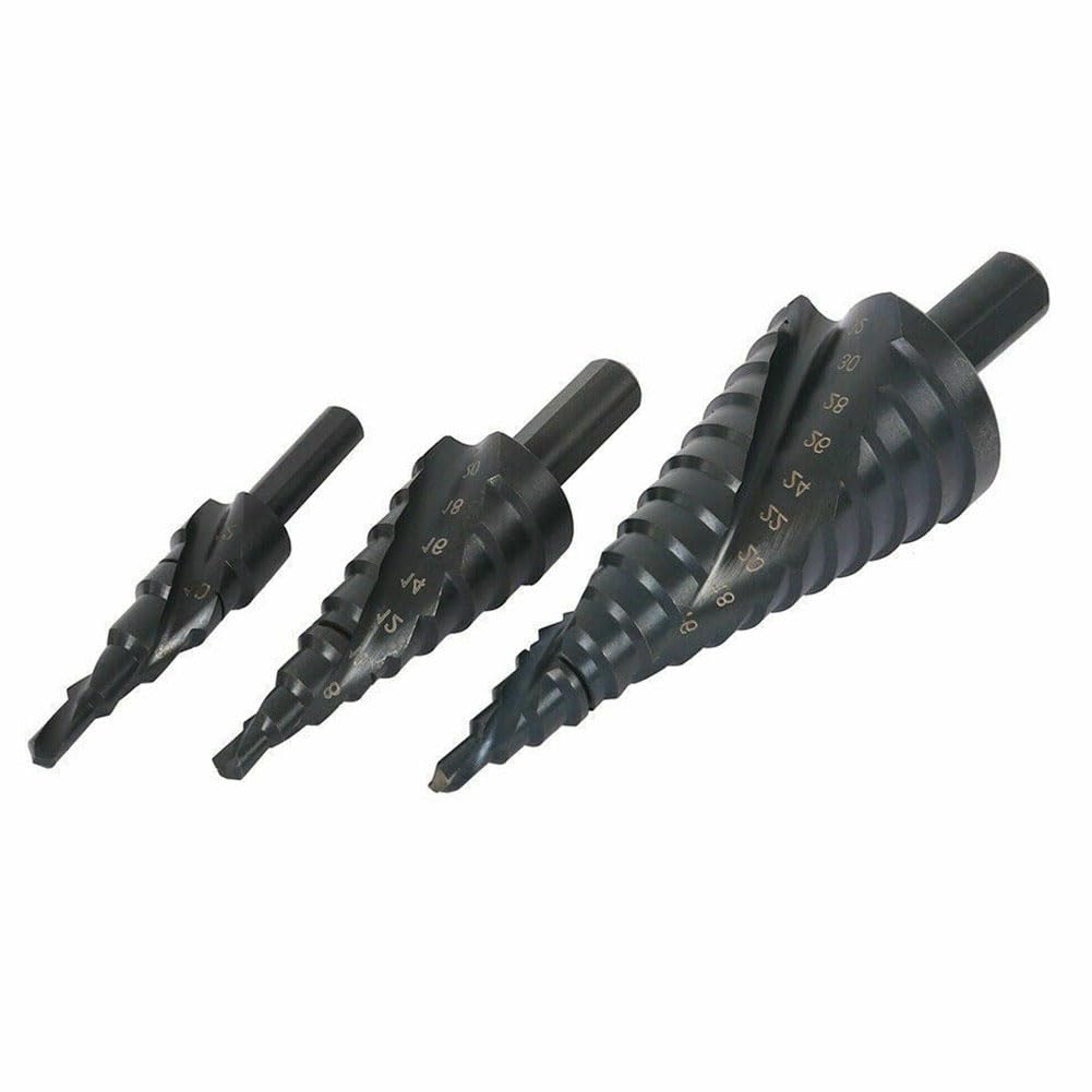 Jeu De Forets Étagés HSS, 3 Pièces, 4-12 4-20 4-32mm, Foret De Nitruration En Acier Rapide, Coupe-trou Pour Le Métal